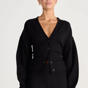 Charcoal Black Vespera Cardigan NWT M/L
